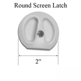 Andersen Round Screen Latch - White