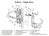 Andersen Door Handle For Hinged Patio Door Non Keyed Tribeca Hardware Kit