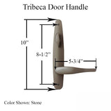 Andersen Tribeca Door Handle Double Active Hinged Door Hardware Set in White