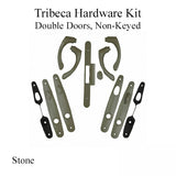 Andersen Tribeca Hardware Kit - Double Doors, Non-Keyed - Stone