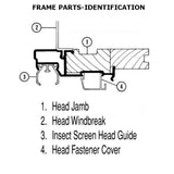 Andersen - Frenchwood Hinged Patio Door Screen Track - FWH80, Inswing, White