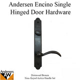 Hardware Kit, Single Door, Encino, Active Door - Distressed Bronze