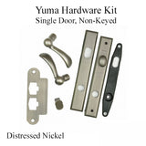 Andersen Yuma Single Door Hardware Kit - Active, Non-Keyed - Distressed Nickel