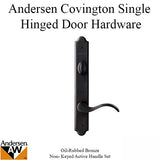 Hardware Kit, Single Door, Covington, Active Door - Oil-Rubbed Bronze