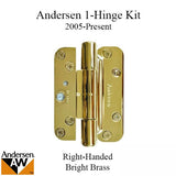 1 Hinge Kit, 2005-Present Andersen FWH Right Hand Door - Bright Brass