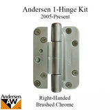 1 Hinge Kit, 2005-Present Andersen FWH Right Hand Door - Brushed Chrome