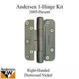 1 Hinge Kit, 2005-Present Andersen FWH Right Hand Door- Distressed Nickel