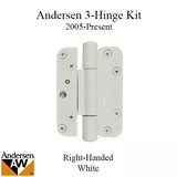 3 Hinge Kit, 2005-Present, Andersen FWH Right Hand Door - White