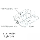 Andersen 3-Hinge Kit, Right Hand (2005-Present) - Distressed Nickel