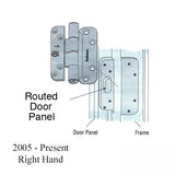 Andersen 3-Hinge Kit, Right Hand (2005-Present) - Distressed Nickel