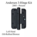 Andersen 3 Hinge Kit, Left Hand (2005-Present) - Oil-Rubbed Bronze