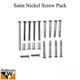 Satin Nickel Screw Pack for Perma Shield Gliding Door Newbury Handle Set