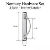 Andersen Newbury 2 Panel Gliding Door Hardware Set - Satin Nickel