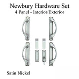 Andersen Newbury 4 Panel Double Gliding Door Hardware Set - Satin Nickel