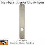 Newbury Passive Interior Escutcheon Plate - Satin Nickel