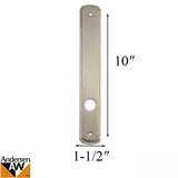 Newbury Passive Interior Escutcheon Plate - Satin Nickel