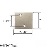 Andersen Jamb Strike For Hinged Doors Satin Nickel Jamb Strike 2 3/8 inch Strike