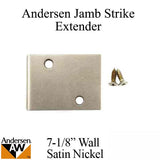 Andersen Jamb Strike Extender, 3" - Satin Nickel