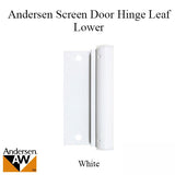 Lower Screen Door Hinge Leaf for Screen Doors White Andersen Lower Leaf Hinge 2579475