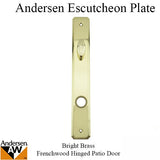 Parts- Escutcheon Plate, Frenchwood Hinged, Inside- Brass