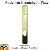 Parts- Escutcheon Plate, Frenchwood Hinged, Outside - Brass