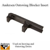 Andersen Frenchwood Outswing Blocker Insert, Plastic - Black