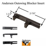 Andersen Frenchwood Outswing Blocker Insert, Plastic - Black