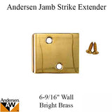 Andersen Jamb Strike Extender, 2-3/8" - Bright Brass