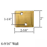 Andersen Jamb Strike Extender, 2-3/8" - Bright Brass