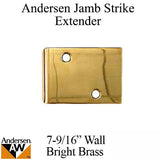 Andersen Jamb Strike Extender, 3-1/2" - Bright Brass