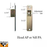 Receiver, Flush Bolt Head AP / Sill PA