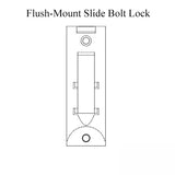 Andersen Flush-Mount Slide Bolt Lock