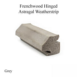 Andersen Frenchwood Hinged Door, Neoprene Foam Astragal Weatherstrip - Grey