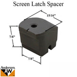 Andersen Screen Latch Spacer, Active Door - White