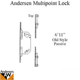 Unavailable Andersen Multipoint Lock, FWH611 Passive Gold Faceplate Discontinued