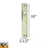 Andersen Escutcheon Plate-Interior, Passive Panel - H.P. Bright Brass