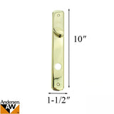 Parts- Escutcheon Plate, Active Panel - H.P. Bright Brass