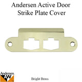 Andersen Strike Plate Cover, Active Door - Bright Brass