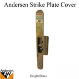 Andersen Strike Plate Cover, AP/PA Door - Bright Brass