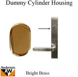 Dummy Cylinder Housing, Andersen - Bright Brass