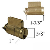 Lock Cylinder, Andersen Frenchwood Hinged- Bright Brass