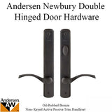 Andersen Newbury Door Handle Active Handle For Frenchwood Hinged Double Doors