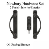 Andersen Newbury 2 Panel Complete Hardware Set for Frenchwood Gliding Door - Oil Rubbed Bronze