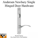 Andersen Brushed Chrome Newbury Single Door, Active Frenchwood