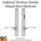 Andersen Brushed Chrome Newbury Double Door, Active Frenchwood