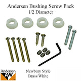 Andersen Newbury Bushing Screw Pack Brass