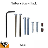 Tribeca Screw Pack for Hinged Door - White