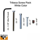 Tribeca Screw Pack for Hinged Door - White