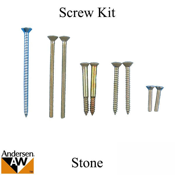 Andersen Sliding Door Screw Kit Tribeca Handle Set Stone Golden Locks Inc