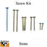 Andersen Sliding Door Screw Kit Tribeca Handle Set Stone